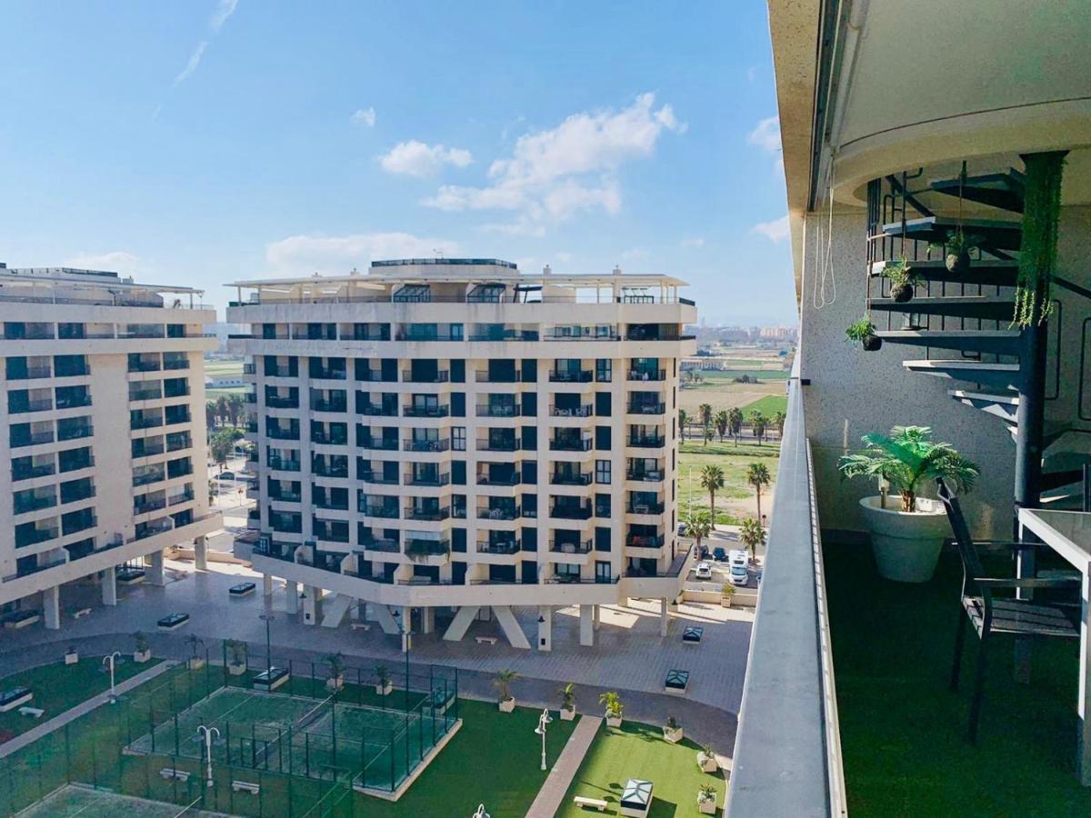 Non Stress Atico Duplex Con Vistas Al Mar Apartment Valencia Bagian luar foto